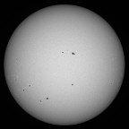 Sonne im Weißlicht am 25. Juli 2025 um 15:55 MESZ