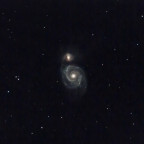 M51 Whirlpool-Galaxie mit der Vaonis Stellina