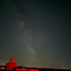 Bortle 5 Milky Way vom Aussichtssturm. Handyfoto.