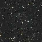 Cas A, Supernovaüberrest, mit 300mmONTC-Newton vom 14.10.2025