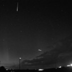 Zwei Meteore und Polarlicht am 18.09.2023 um 20:54:19 Uhr MESZ