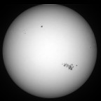 Sonne 09.05.2024 - 8" Newton - EOS 700D - Weißlicht