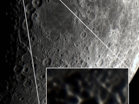 Mond am 27.03.2023 / Lichtstrahl im Krater Hypatia