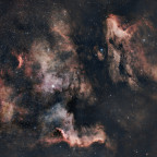 NGC 7000 - IC 5070  Nordamerika-Pelikan Mosaik