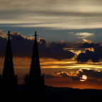 Sonnenuntergang über Köln am 06.09.2007