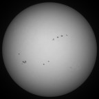 Sonne 26.11.2023 - 8" Newton - EOS 700D - Weißlicht