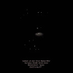 Gebiet um den Orion Nebel M42 Zeichnung