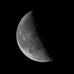 Mond (44%, abnehmend) am 09.08.2023 mit der Vaonis Stellina