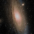 M31 (Andromedagalaxie) - 8 Stunden - RGB+Schmalband - OSC ToupTek 2600 Color - Skywatcher 8" Quattro f/4
