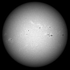 Sonne im Bereich 393.3 nm (CaK) +/- 1.5 nm um 17:03 MESZ