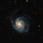 M101 / NGC 5457 Pinwheel Galaxy (2. Version mit zus. 1,68h Dual-Narrowband) mit dem Seestar S50