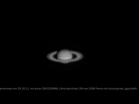 Saturn am 29.10.21