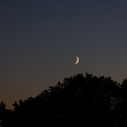 Mond und Venus vor 5 Minuten.