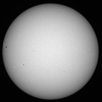 Sonne im Weißlicht am 21. August 2025 um 18:54 MESZ