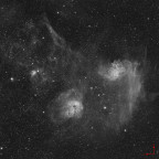 Flaming Star Nebel /Caldwell 31 - Region in H alpha mit 135mm Pentax Altglas