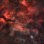 Sadr Region mit NGC6888, Barnard 343/344, M29, NGC6910, IC4996 LRGBHOO