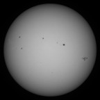 Sonne 01.08.2023 - 8" Newton - EOS 700D - Weißlicht
