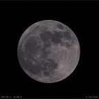 Mond vor der partiellen Finsternis