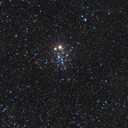 NGC457 "Eulenhaufen" und NGC436 in einer Wolkenlücke