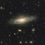 NGC 7331 mit den schönen Nachbargalaxien