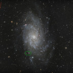 Kleinplanet Eros (433) und seine Passage durch M33 - 05.01.2026