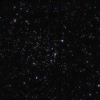 NGC1817 offener Sternhaufen und NGC1807 Asterismus mit der Vaonis Stellina