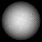 Sonne im Bereich 393.3 nm (CaK) +/- 1.5 nm um 17:13 MESZ