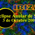 Grafik zur ringförmigen Sonnenfinsternis 2005