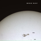 Sonnenflecken 3014 und 3015