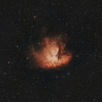 NGC281 "Pacman-Nebula" bei Vollmond