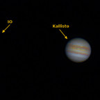 Jupiter mit Callisto Monddurchgang