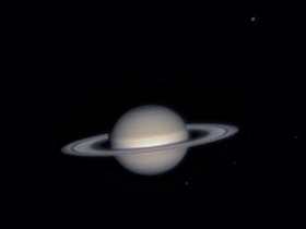 Kleine Animation Saturn und Monde mit C8
