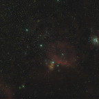 Barnards Loop, Orionnebel (M42), Running Man (NGC 1977), Pferdekopfnebel - 135mm Festbrennweite