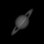 Saturn im IR mit Stacking Artefakt
