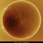 Sonne in H-Alpha vom 19.05.2025
