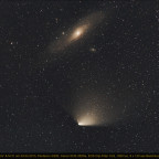 Komet C/2011L4 "Panstarrs" & M31 am 04.04.2013