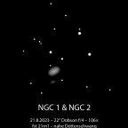 NGC 1 und 2, das Galaxienpärchen Holm 2 im Pegasus