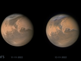 Marswolken im Vergleich
