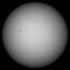 Sonne 29.09.2023 - 8" Newton - EOS 700D - Weißlicht